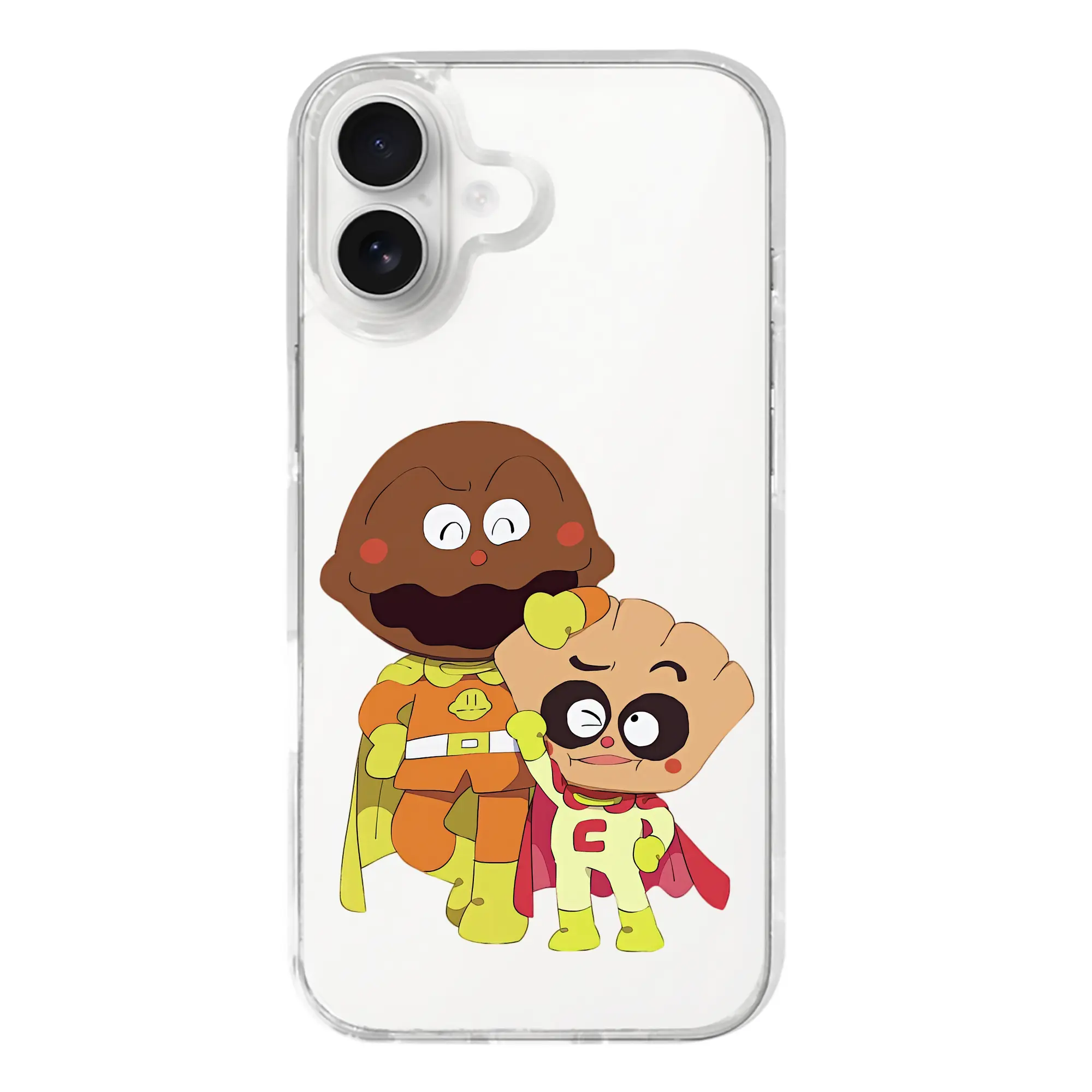 アンパンマン グッズ,カレーパンマン - iPhone 17シリーズ 透明スマホケース – 薄型・耐衝撃・精密フィット保護カバー